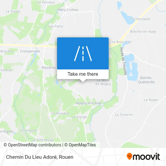Chemin Du Lieu Adoré map