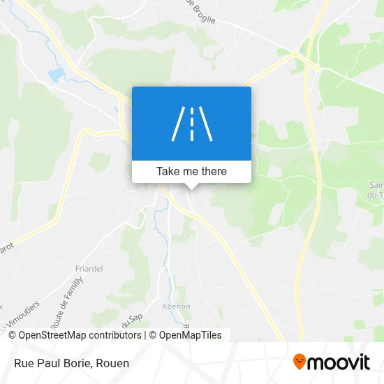 Mapa Rue Paul Borie