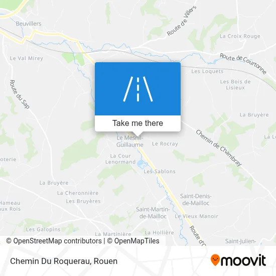 Mapa Chemin Du Roquerau