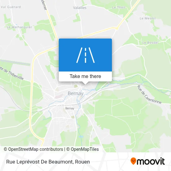 Rue Leprévost De Beaumont map