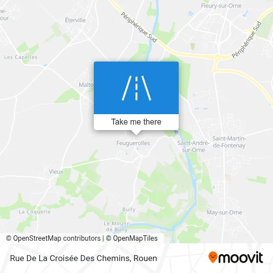 Rue De La Croisée Des Chemins map