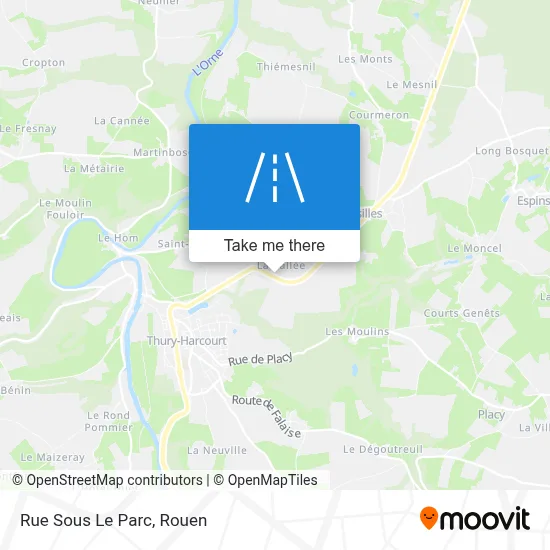 Rue Sous Le Parc map