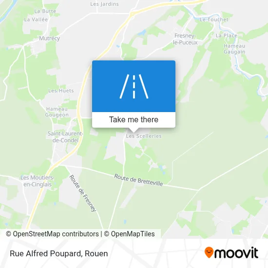 Rue Alfred Poupard map