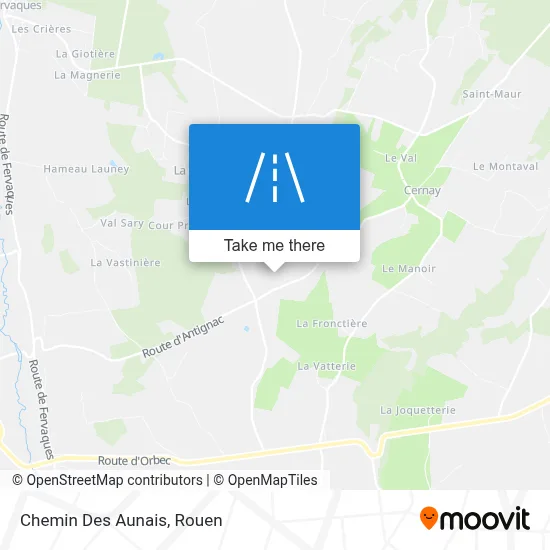 Chemin Des Aunais map