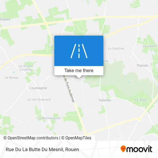 Mapa Rue Du La Butte Du Mesnil