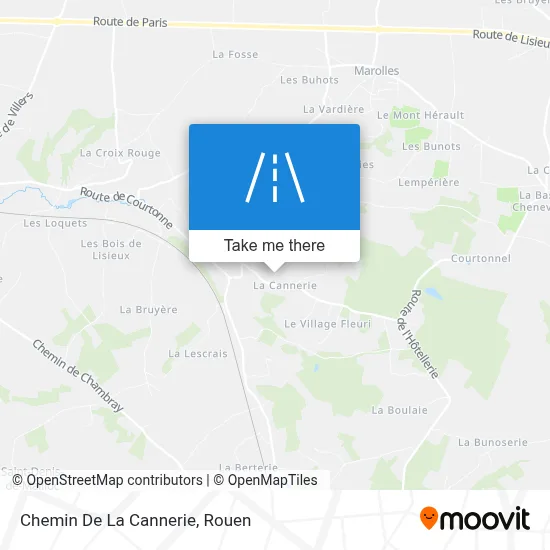 Chemin De La Cannerie map