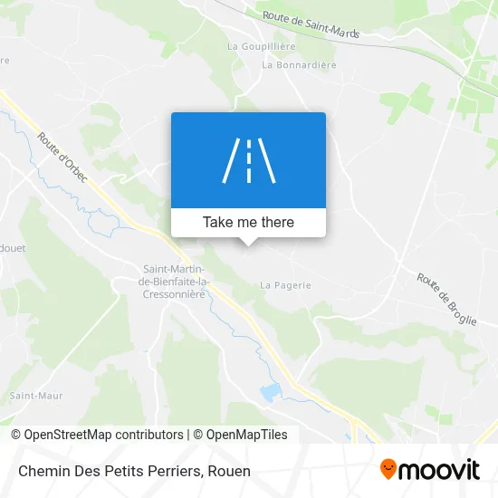 Chemin Des Petits Perriers map