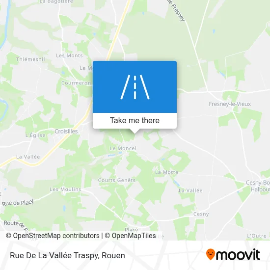 Rue De La Vallée Traspy map
