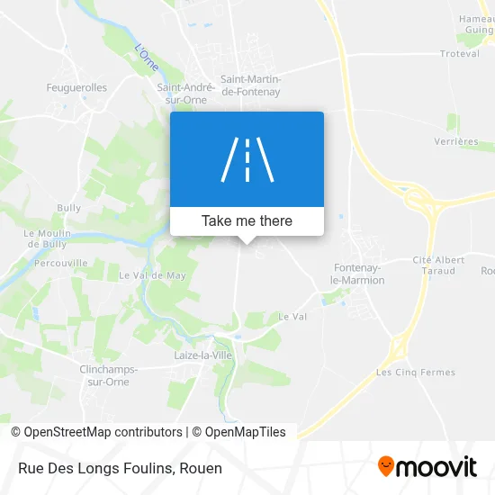 Rue Des Longs Foulins map