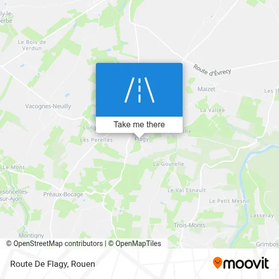 Route De Flagy map