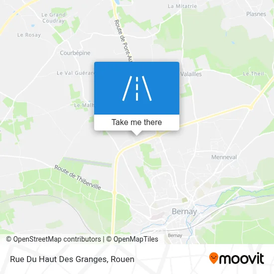 Rue Du Haut Des Granges map