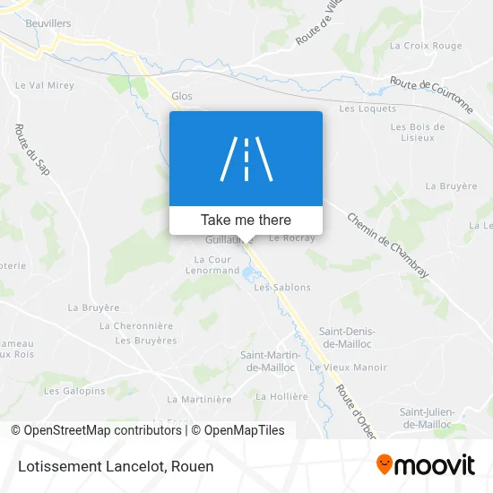 Lotissement Lancelot map