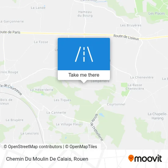 Chemin Du Moulin De Calais map