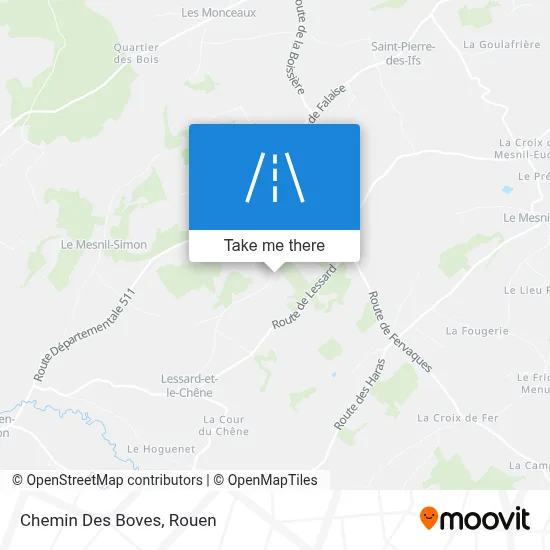 Chemin Des Boves map