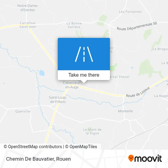 Chemin De Bauvatier map