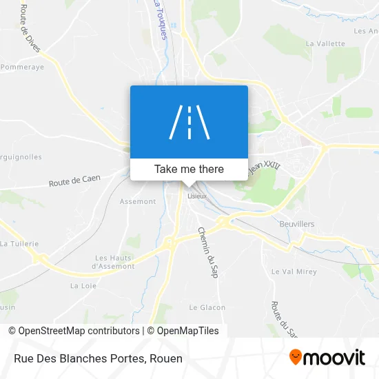Mapa Rue Des Blanches Portes