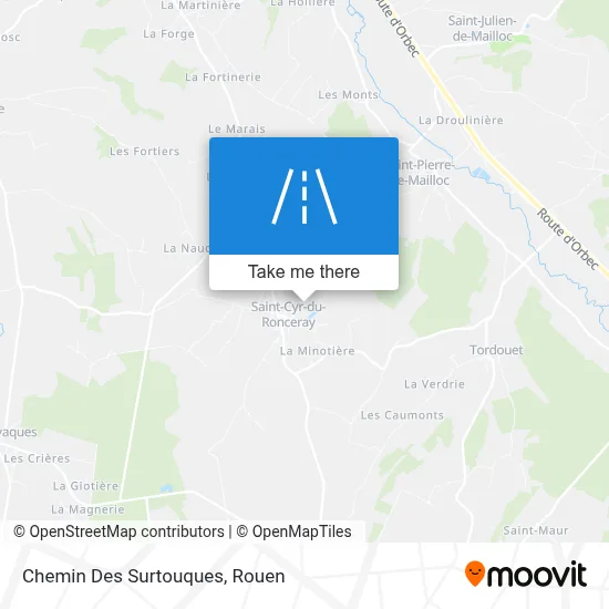 Chemin Des Surtouques map