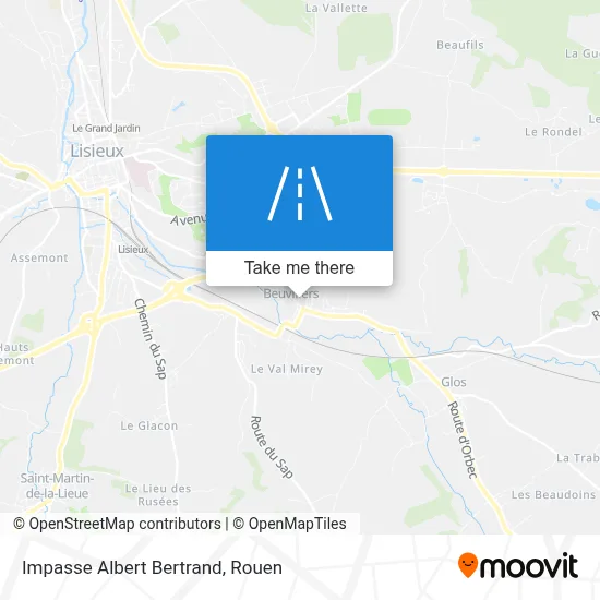 Impasse Albert Bertrand map