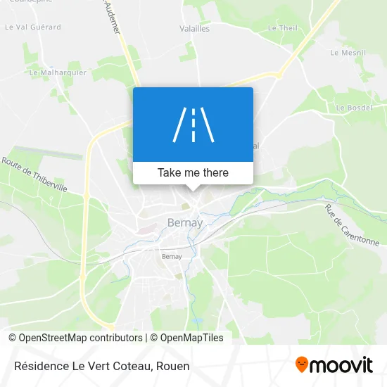 Mapa Résidence Le Vert Coteau