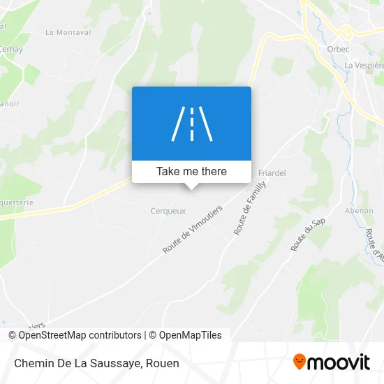 Chemin De La Saussaye map