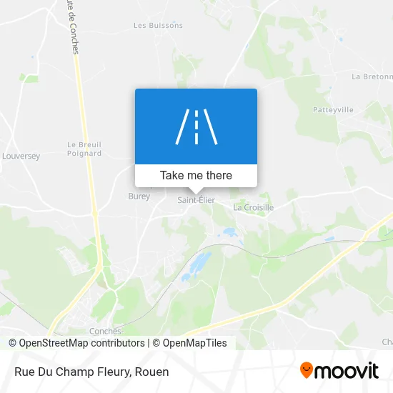 Rue Du Champ Fleury map
