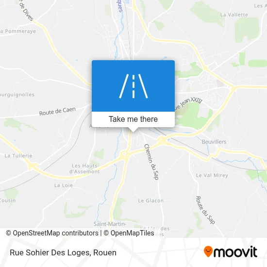 Rue Sohier Des Loges map