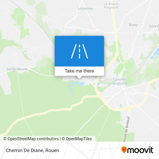 Chemin De Diane map