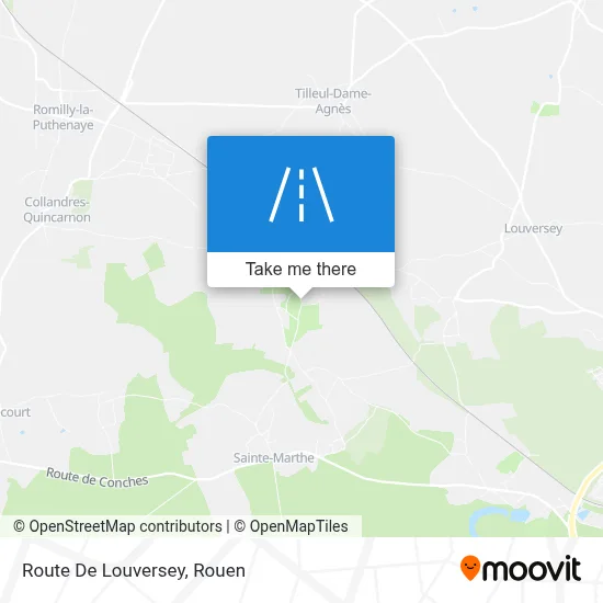 Route De Louversey map
