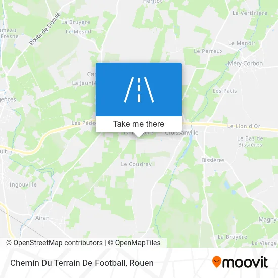 Chemin Du Terrain De Football map