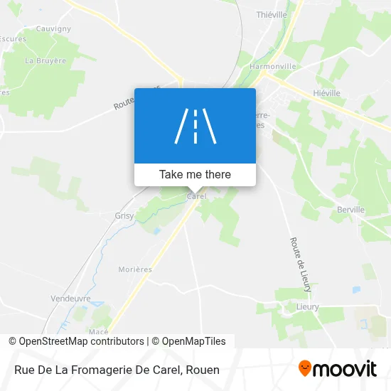Rue De La Fromagerie De Carel map