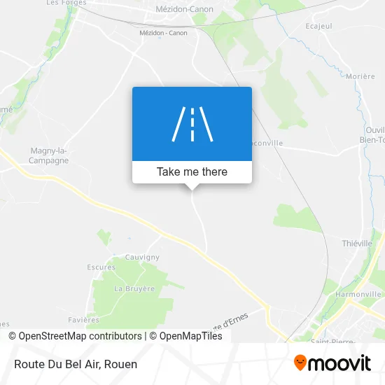 Route Du Bel Air map