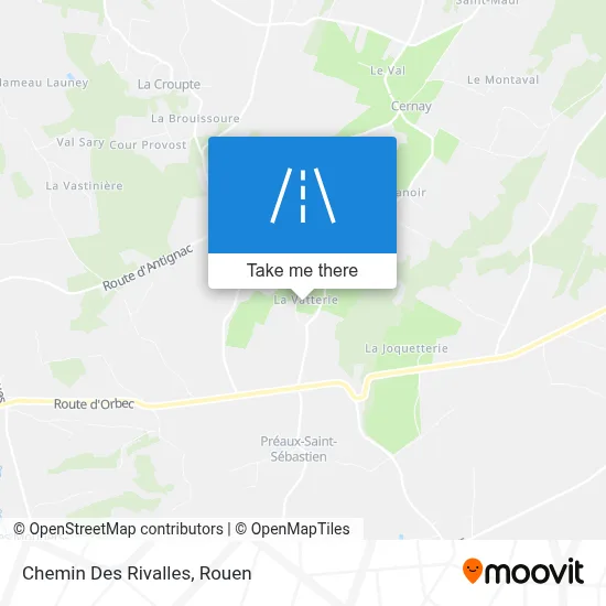 Chemin Des Rivalles map