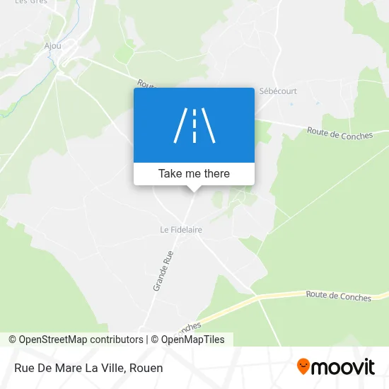 Mapa Rue De Mare La Ville
