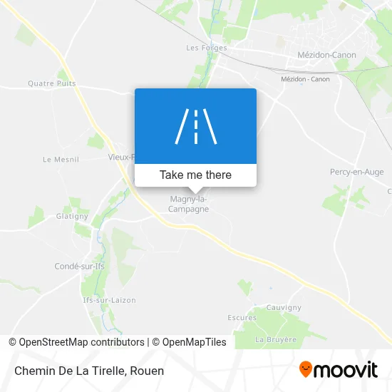 Chemin De La Tirelle map