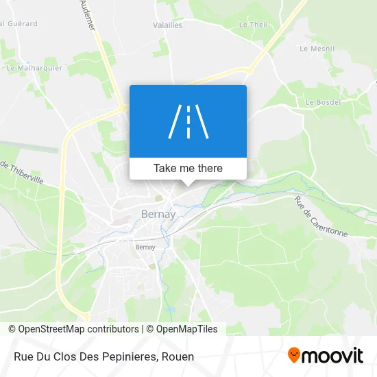 Rue Du Clos Des Pepinieres map