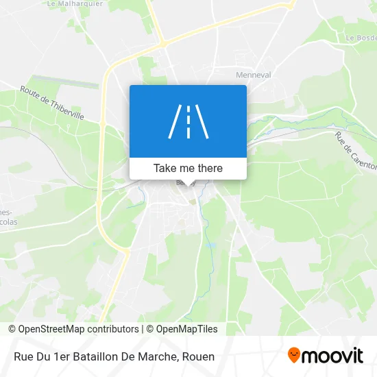 Mapa Rue Du 1er Bataillon De Marche