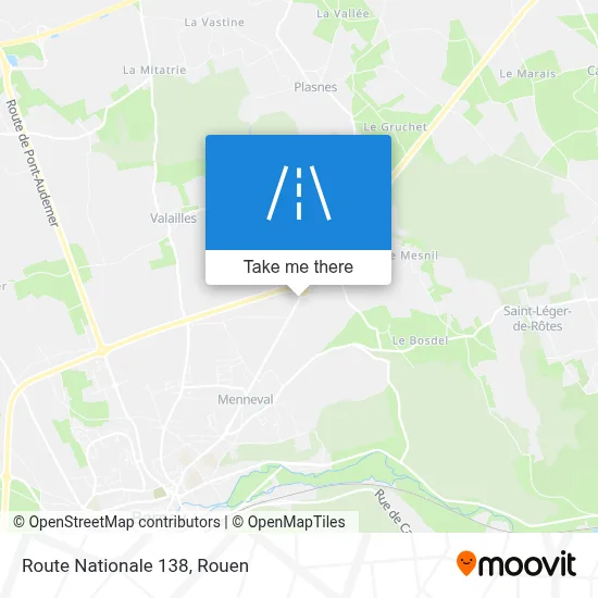 Route Nationale 138 map