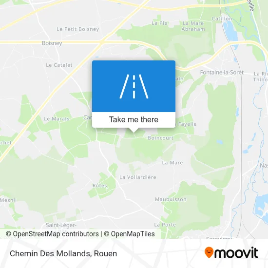 Chemin Des Mollands map