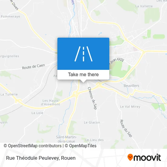 Mapa Rue Théodule Peulevey