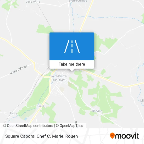 Square Caporal Chef C. Marie map