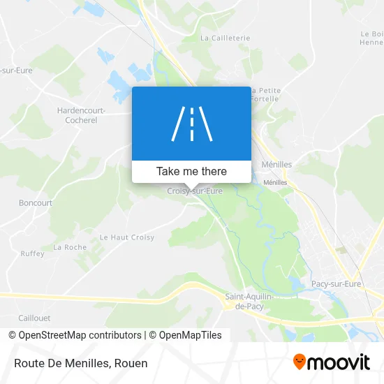 Route De Menilles map