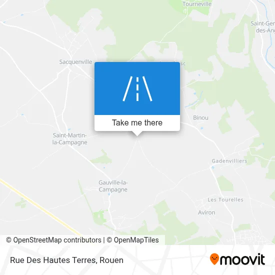Mapa Rue Des Hautes Terres