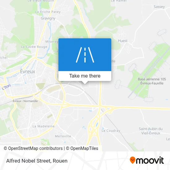 Rue Alfred Nobel map