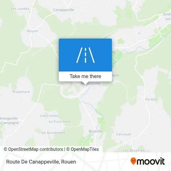 Route De Canappeville map