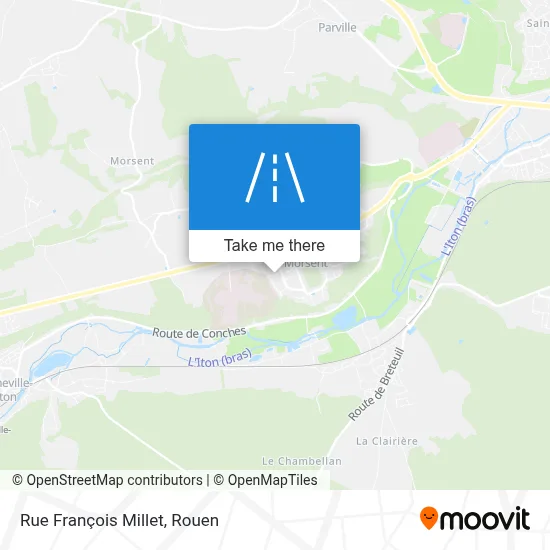 Mapa Rue François Millet