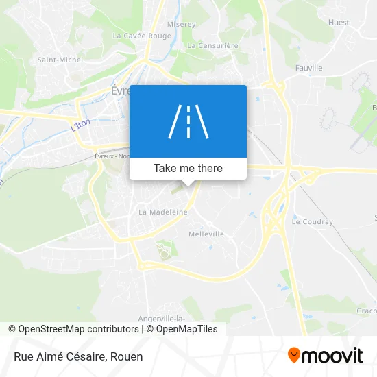 Rue Aimé Césaire map