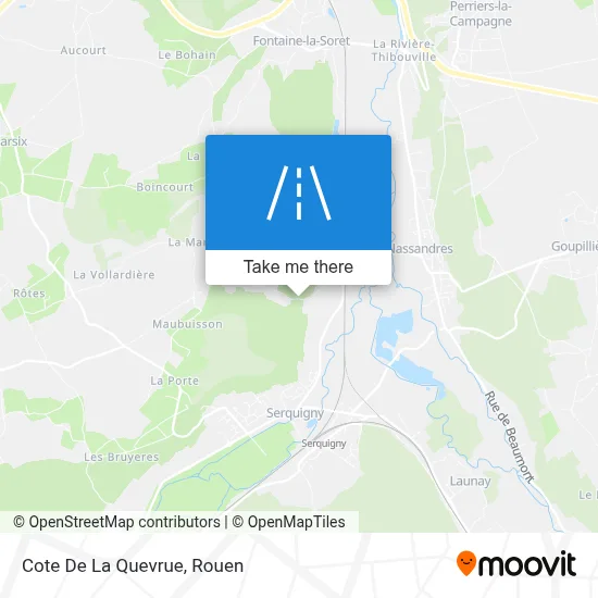 Cote De La Quevrue map
