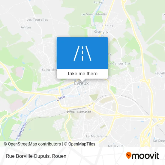 Mapa Rue Borville-Dupuis