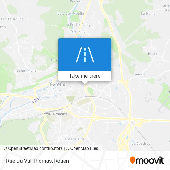 Rue Du Val Thomas map