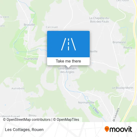 Les Cottages map